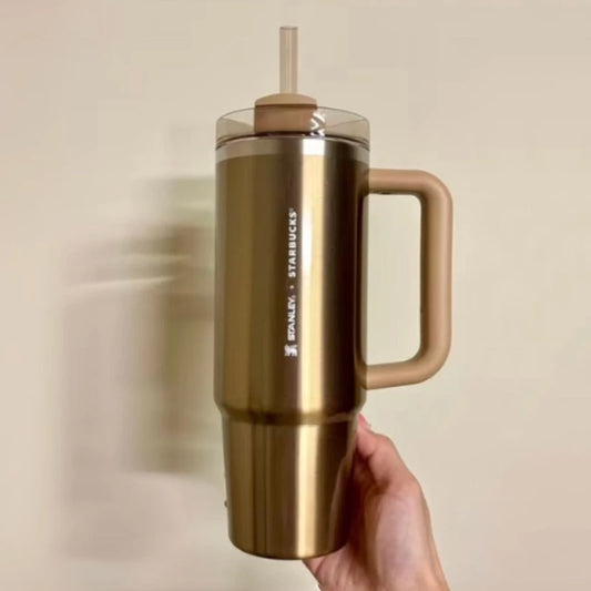 Starbucks Taiwan 2025 Christmas Party Series Champagne gold Stanley Stainless Steel cup 30oz