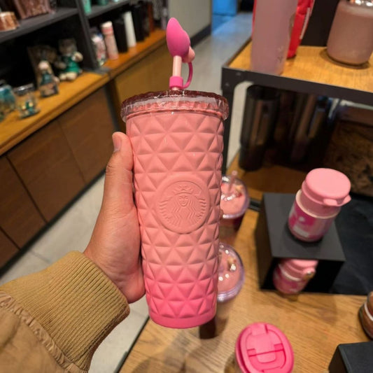 Starbucks Thailand/Vietnam Valentine's Day pink Dion Stainless steel cup