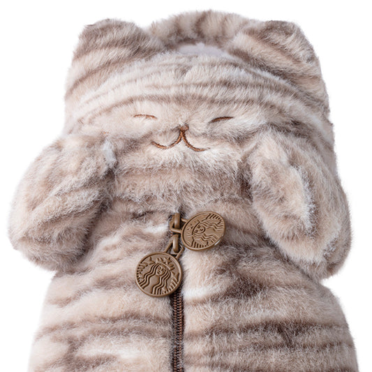 Starbucks Asia 2026 Mid-Autumn Series Striped Cat Plush Multi-Functional Bag