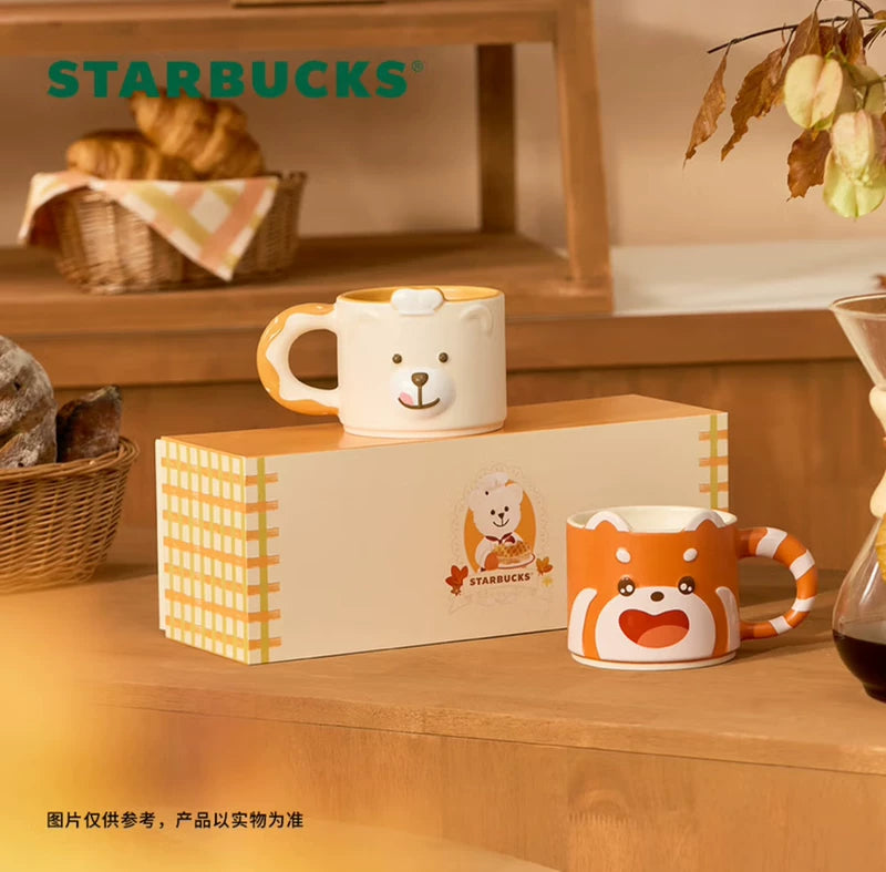 Starbucks China 2025 Bear Dessert House Series Gift Box 365ml 12.85oz