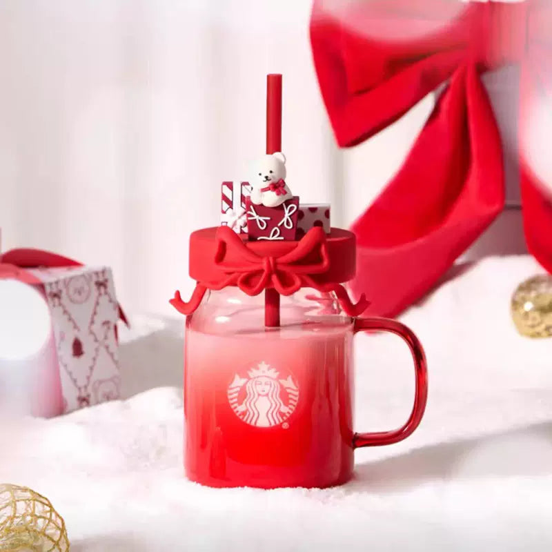 Starbucks China 2025 Christmas Heartbeat series 520ml glass