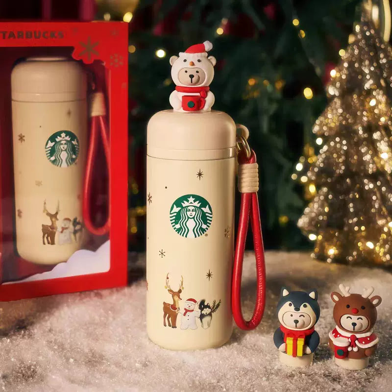 Starbucks China 2025 Christmas Warmth Series Holiday Gathering Stainless Steel Cup Gift Box