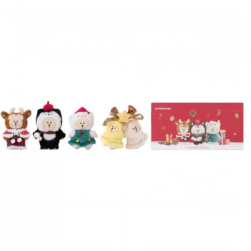 Starbucks China 2025 Christmas Warmth Series Silicone Bear Manager Pendant Blind Box-random one