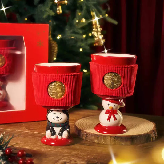 Starbucks China 2025 Christmas Warmth Series Tall Ceramic Cups