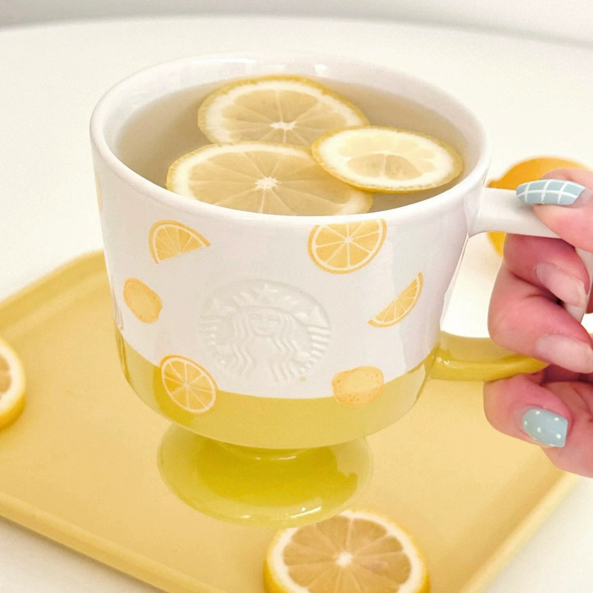 Starbucks China 2025 Fruit Romance online series Lemon Yellow Mug 296ml