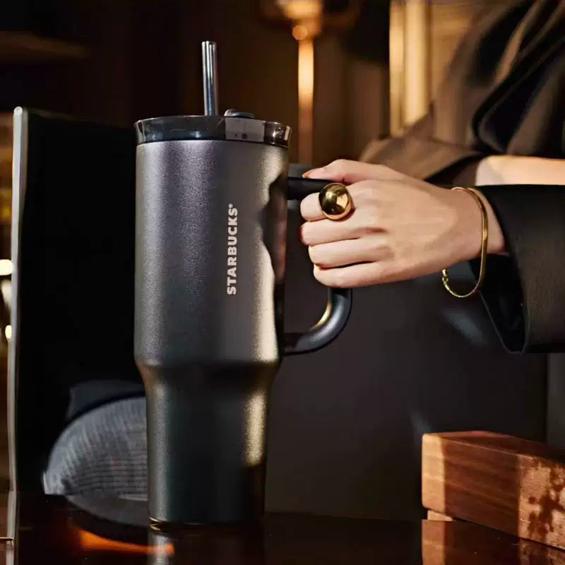 Starbucks China 2025 Gold Collection  Stainless Steel Straw Cup 1120ml 39.42oz