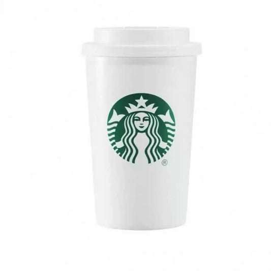 Starbucks China 2025 Minimalist Series White Toxicator Stainless Steel Desktop Cup 430ml 15.13oz