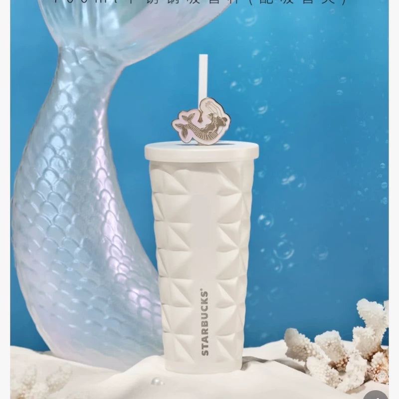 Starbucks China 2025 Romantic Ocean Anniversary part2 Series Stainless Steel Straw Cup 700ml 24.64oz