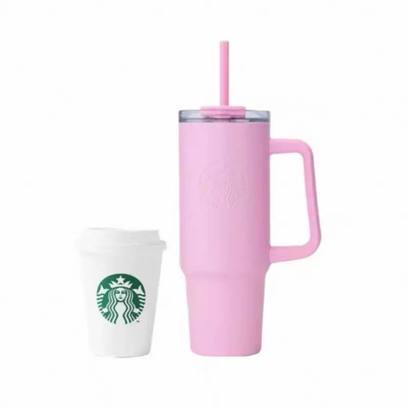 Starbucks China 2025 Summer Frappuccino Party online Series Stainless Steel Double Drinking Cup 900ml 31.68oz