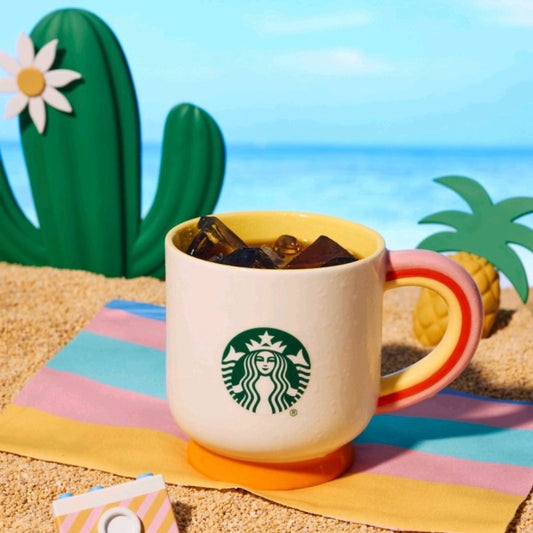 Starbucks China 2025 Tropical Series Colorful Handle Mug 415ml 14.61oz