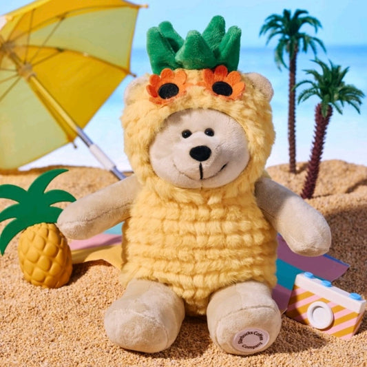 Starbucks China 2025 Tropical Series Pineapple Decorative Bearista  Plush Toy
