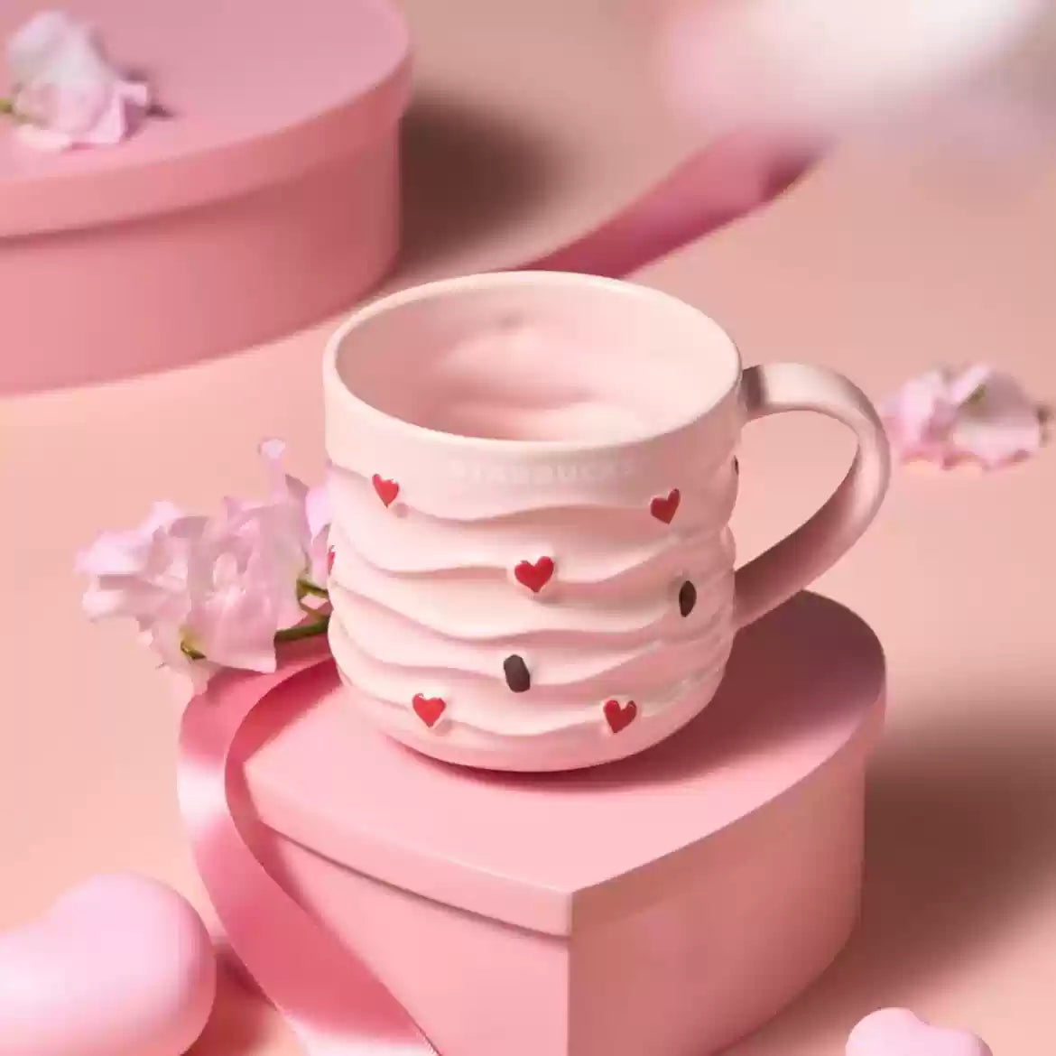 Starbucks China 2025 Valentine's Day online series Ceramic Mug 355ml 12.49oz