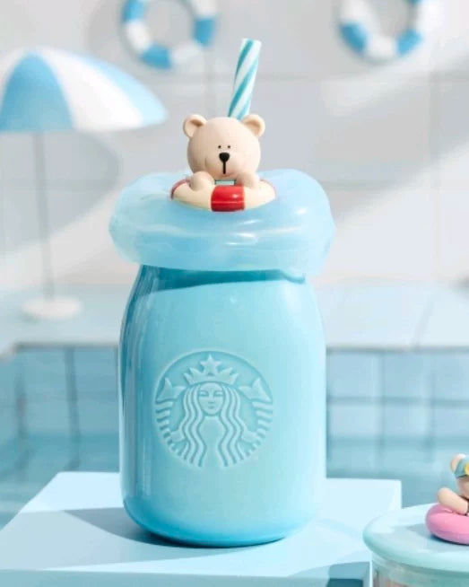 Starbucks China 2025 happy summer series Baby bottle Ceramic straw cup 355ml 12.49oz