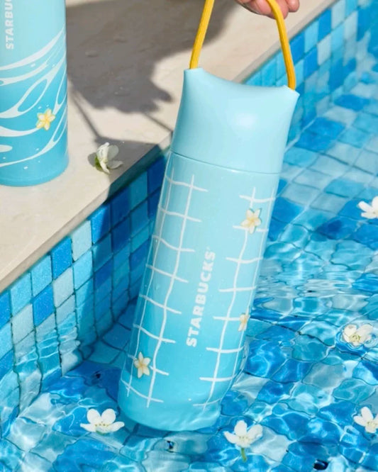 Starbucks China 2025 happy summer series portable stainless steel cup 390ml 13.73oz