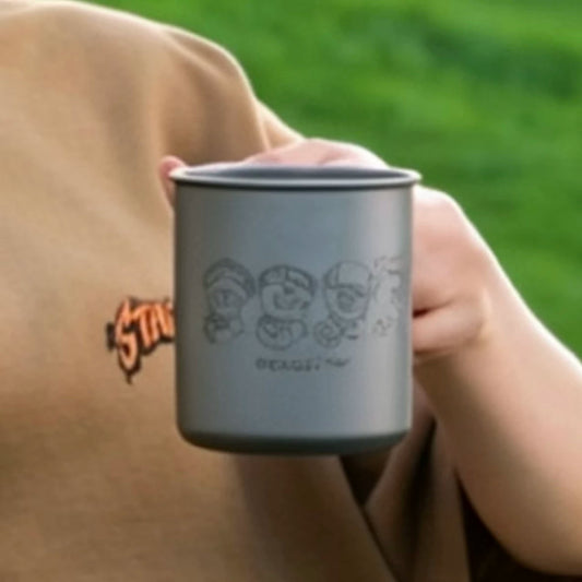 Starbucks China 2026 Bear Store Manager's Town Series 420ml Desktop Titanium Cup