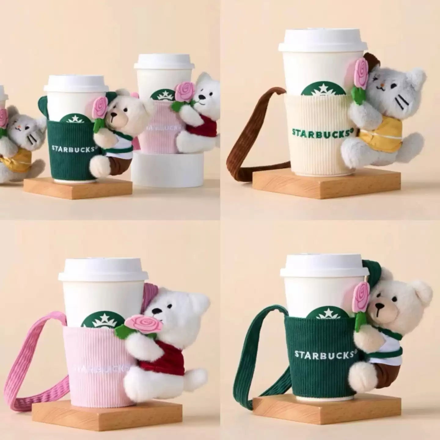 Starbucks China 2026 Cute Pet Handheld Cup Sleeve