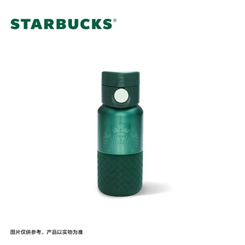 Starbucks China 2026 Dark Green Gilded Series 355ml Stainless Steel Thermos Cup