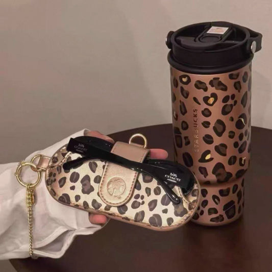 Starbucks China 2026 Leopard Print Series Leopard Coffee Style Stainless Steel Cup 850ml 29.92oz