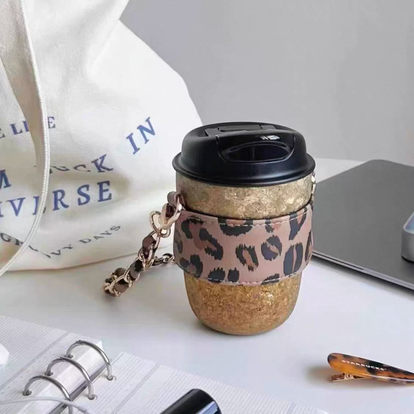 Starbucks China 2026 Leopard Print Series Titanium Cup 275ml 9.68oz
