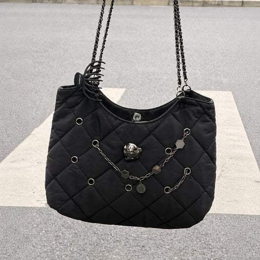 Starbucks China 2026 Mood Weather Station Series Black Double Strap Hole Bag