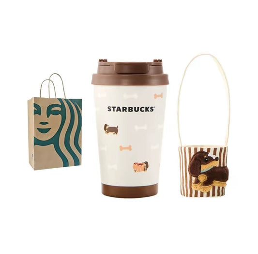 Starbucks China 2026 Paws series 380ml stainless steel cup with cup cover