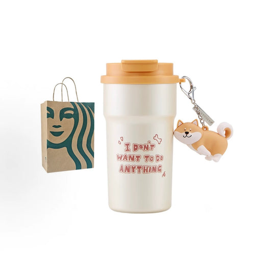 Starbucks China 2026 Paws series 455ml stainless steel double drink cup with pendant