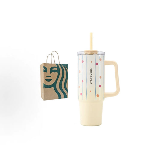 Starbucks China 2026 Paws series 900ml double drinking mouth stainless steel cup