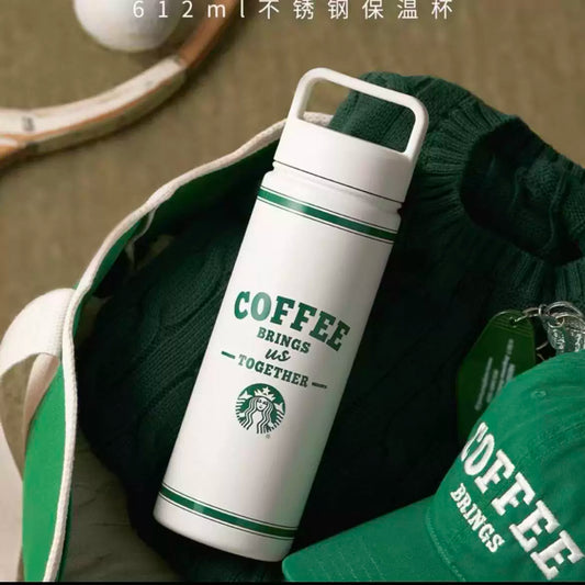 Starbucks China 2026 Retro Green Series Stainless Steel Thermos Cup 612ml 21.54oz