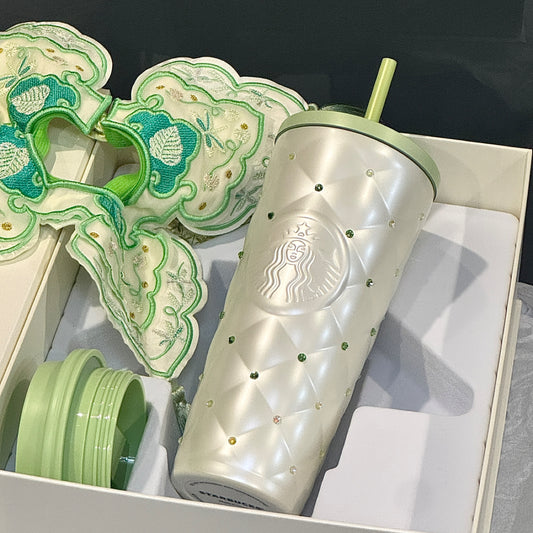 Starbucks China 2026 Spring Blessings Series Stainless Steel Diamond Cup Double Lid Gift Box - read details before order