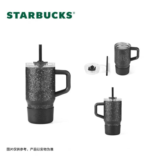 Starbucks China 2026 Titanium Series Black Double Spout Handle Titanium Cup 620ml 21.82oz