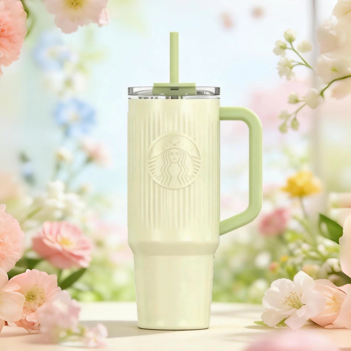 Starbucks China 2026 online Spring Blessings Series 910ml double drinking mouth stainless steel cup