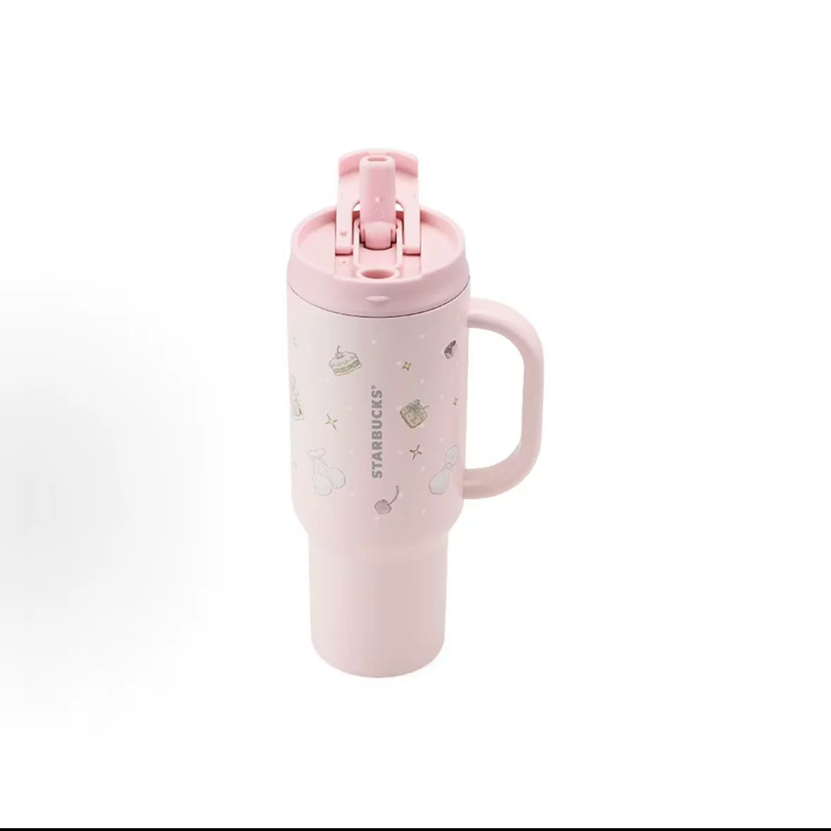 Starbucks China Summer 2026 Dessert Party Series Pink Double Stainless Steel Cup 1189ml 41.85oz