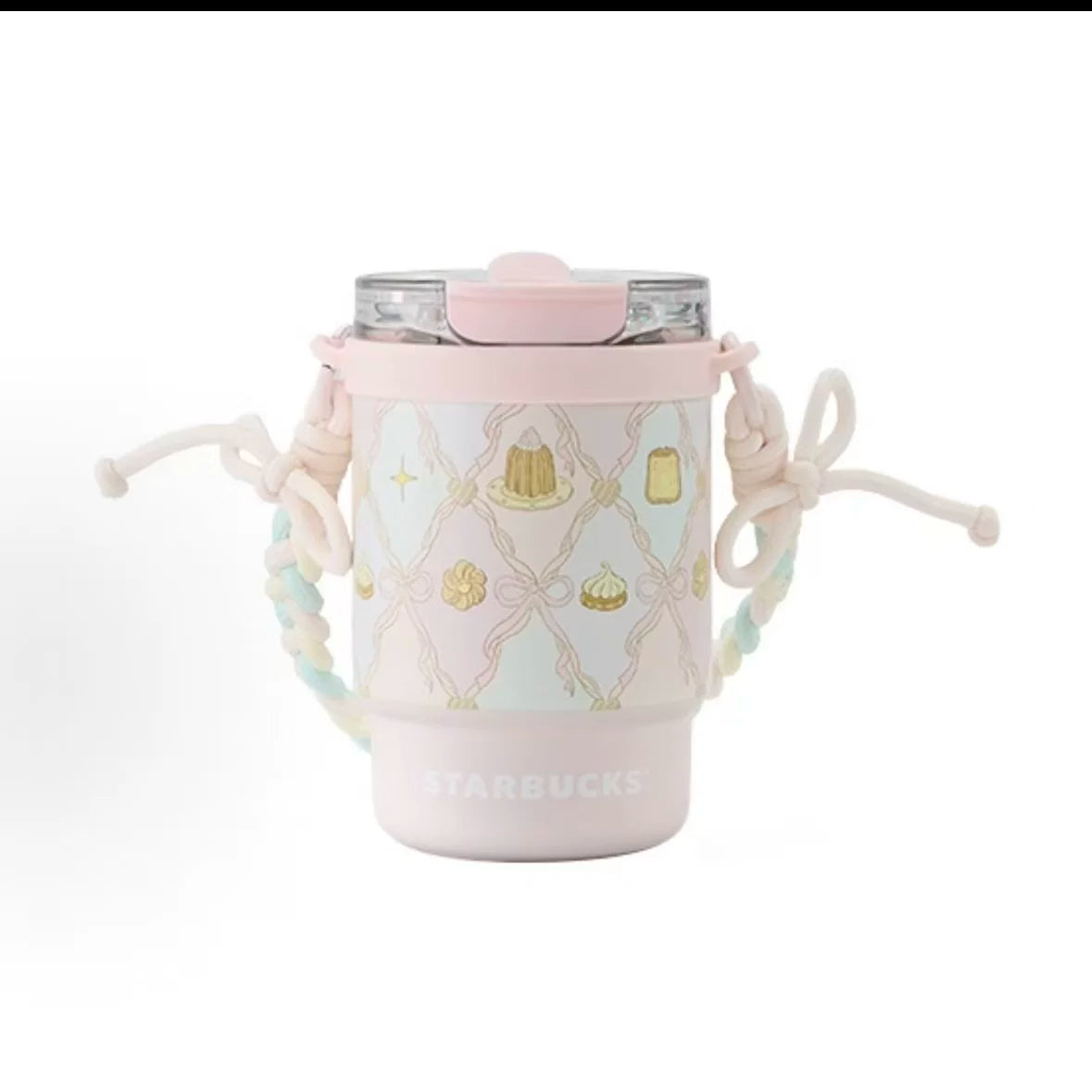 Starbucks China Summer 2026 Dessert Party Series Stainless Steel Double Drinking Cup 435ml 15.31oz