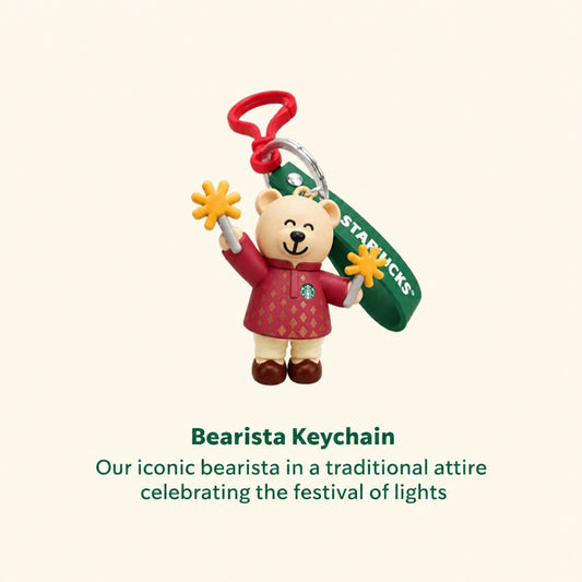 Starbucks India 2026 Diwali Festive Series Bearista Keychain  -Poor quality - no after-sales support for defects