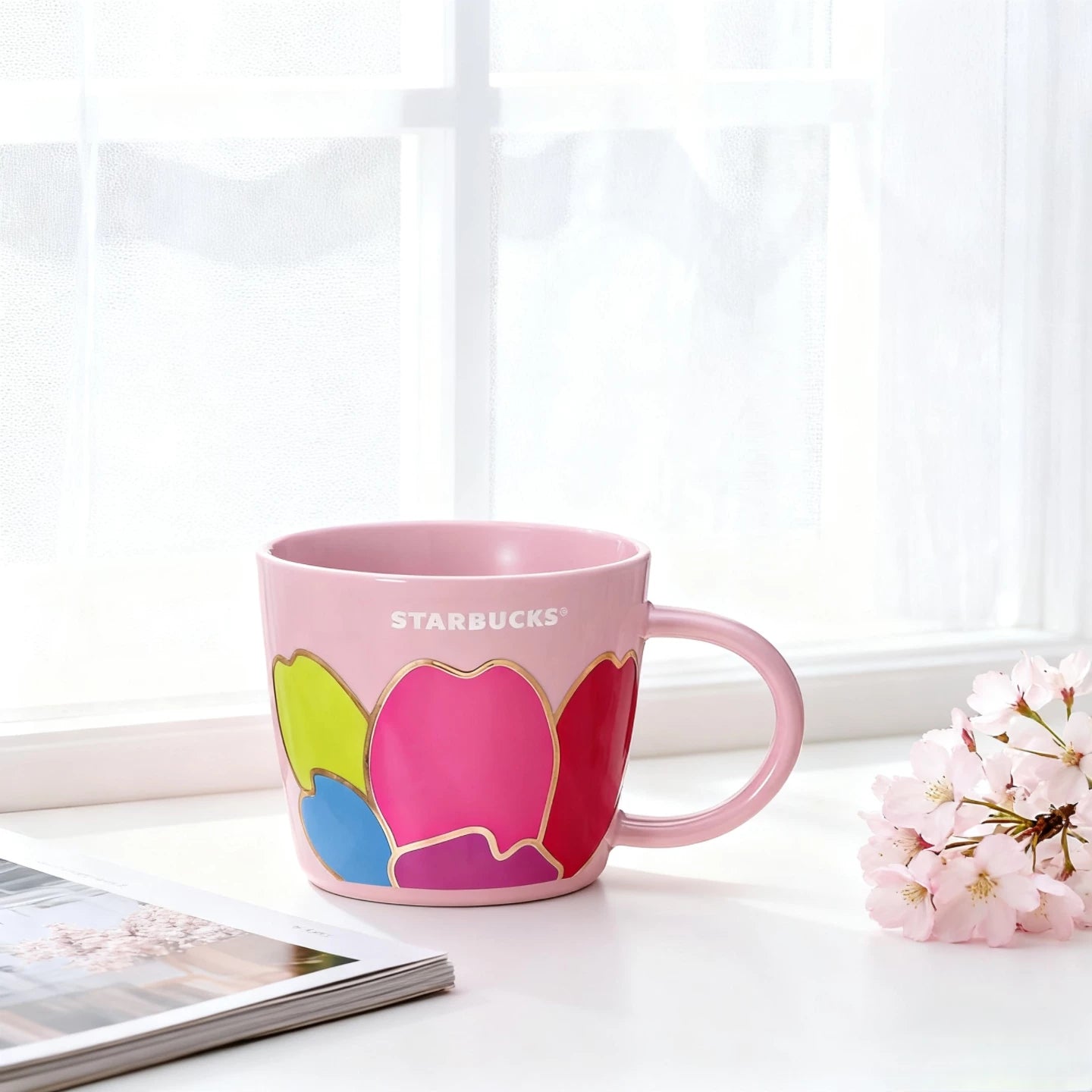 Starbucks Japan 2024 Sakura Series 355ml Cherry Blossom Desk Mug
