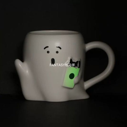 Starbucks Japan 2025 Halloween collection Glow-in-the-Dark Ghost Mug 355ml 12.49oz