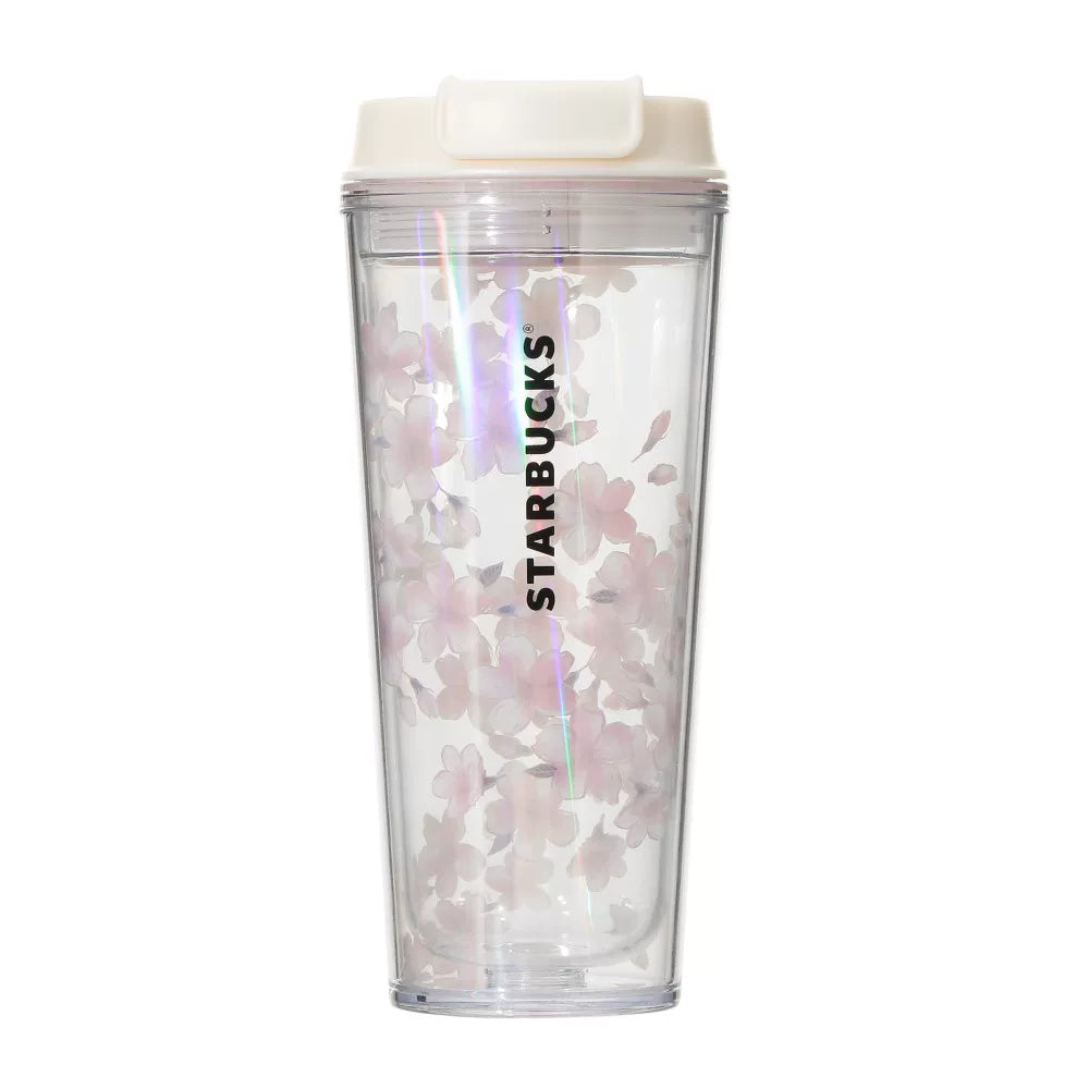 Starbucks Japan 2026 Blue Cherry Blossom Series Double layer plastic cup 473ml