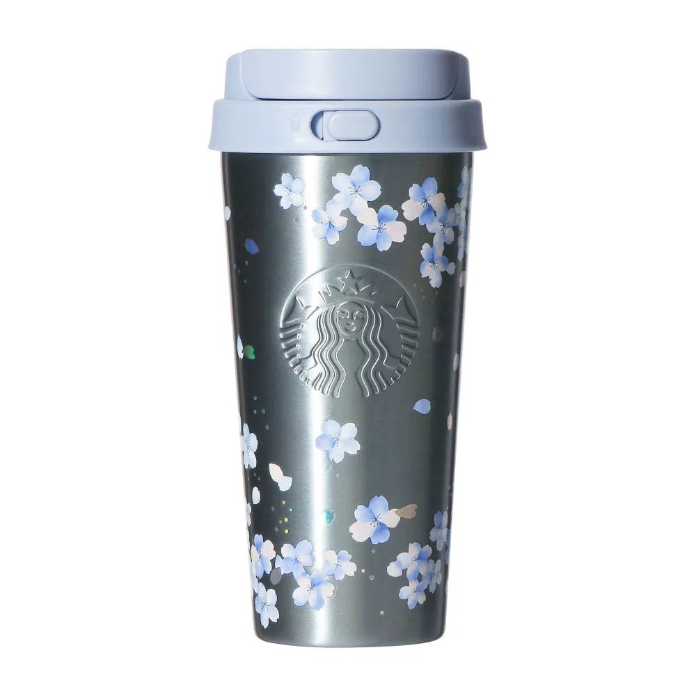 Starbucks Japan 2026 Blue Cherry Blossom Series TOGO Stainless Steel Cup 473ml