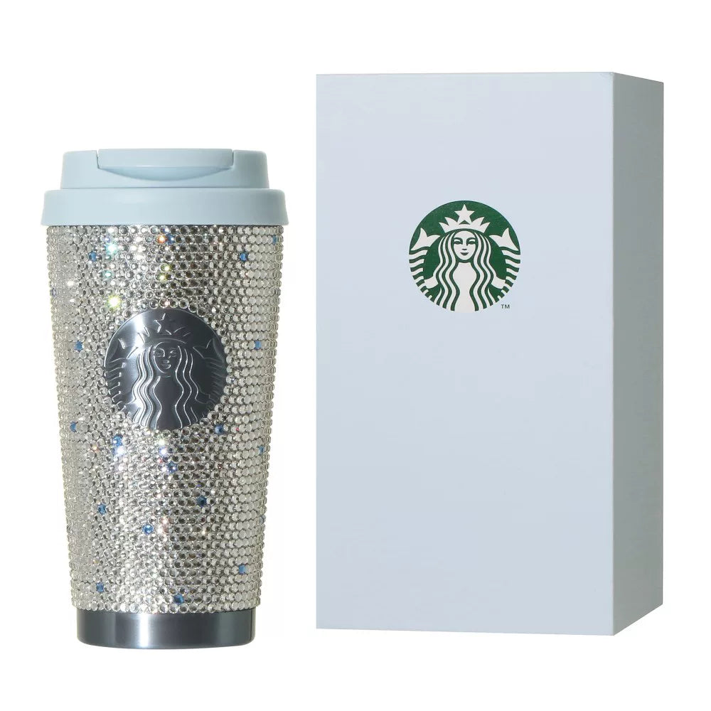 Starbucks Japan 2026 Blue Cherry Blossom Series blue rhinestone togo cup 473ml