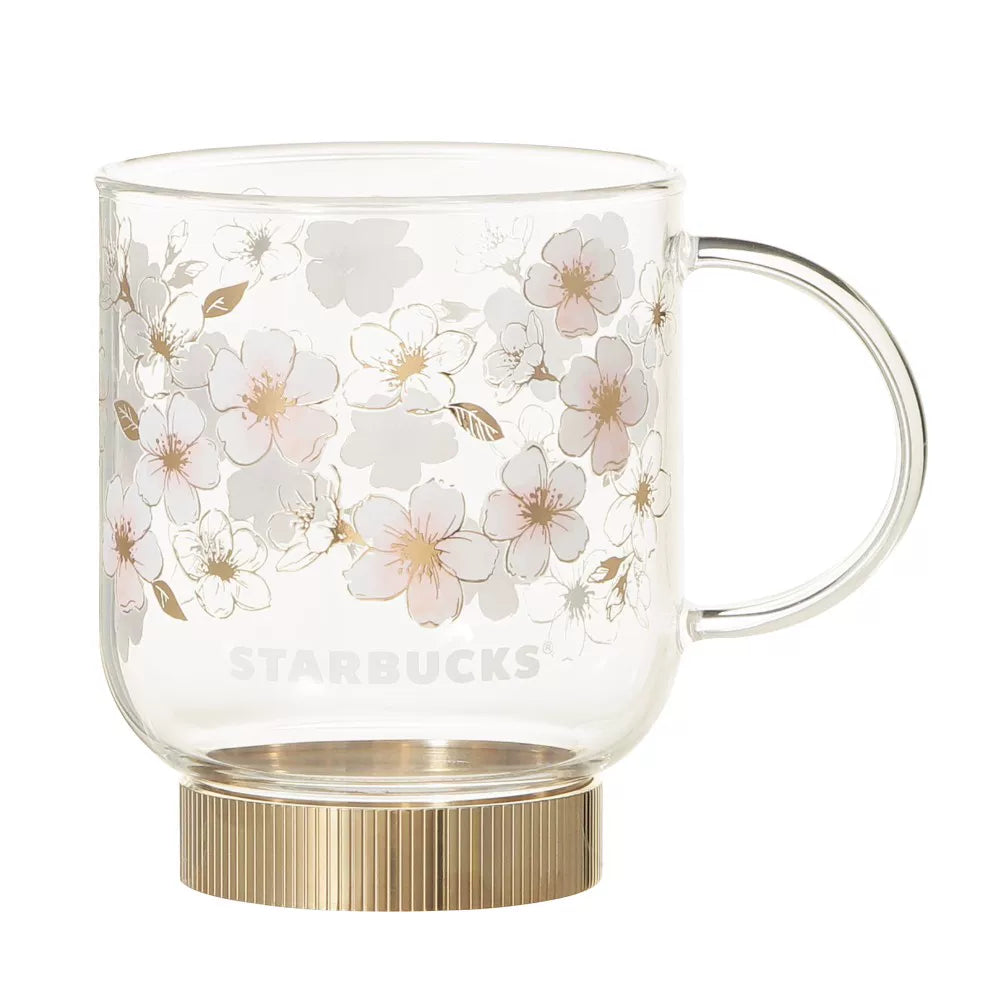 Starbucks Japan 2026 Cherry Blossom series Sakura transparent glass 355ml