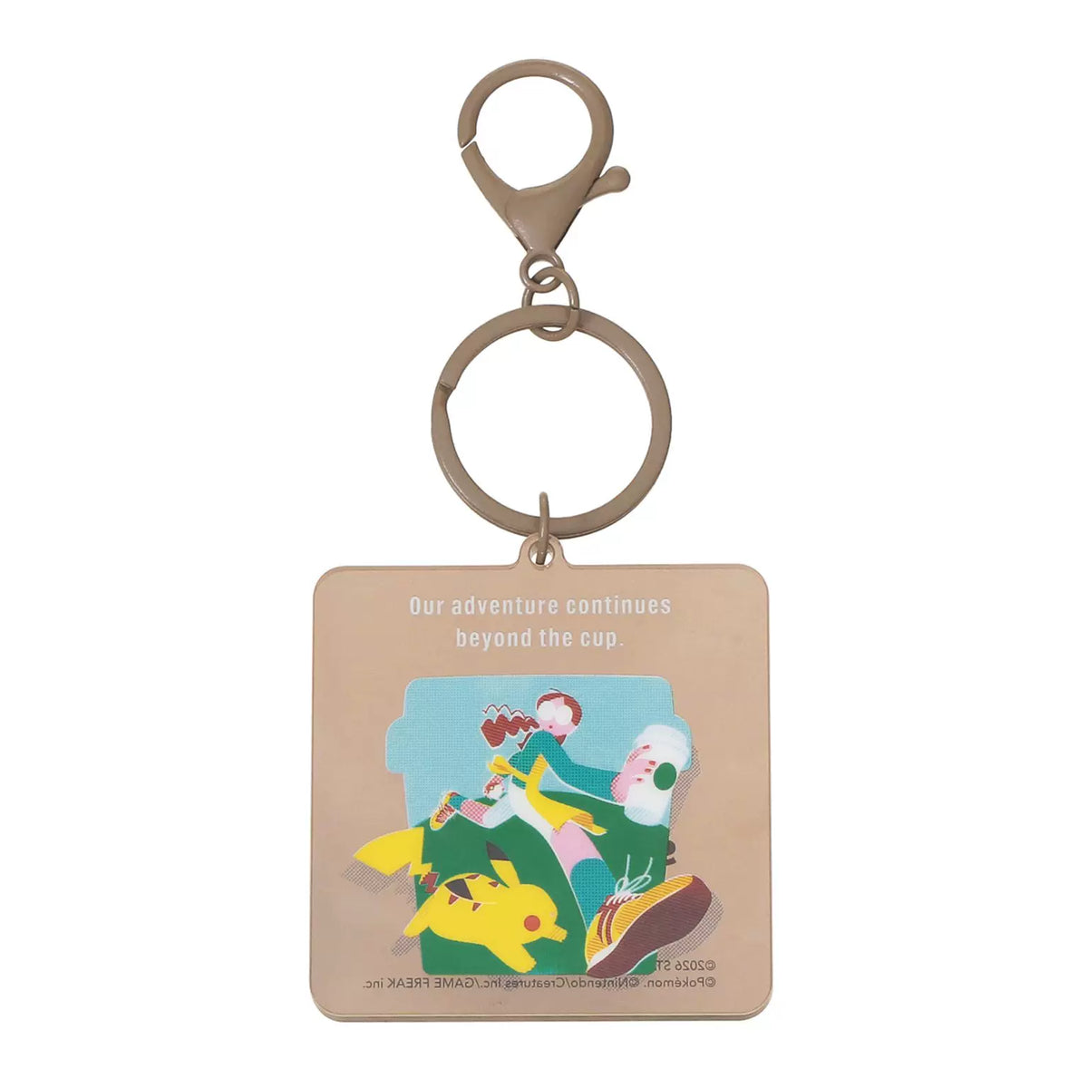 Starbucks Japan 2026 Pokémon Collaboration Series Brown Keychain