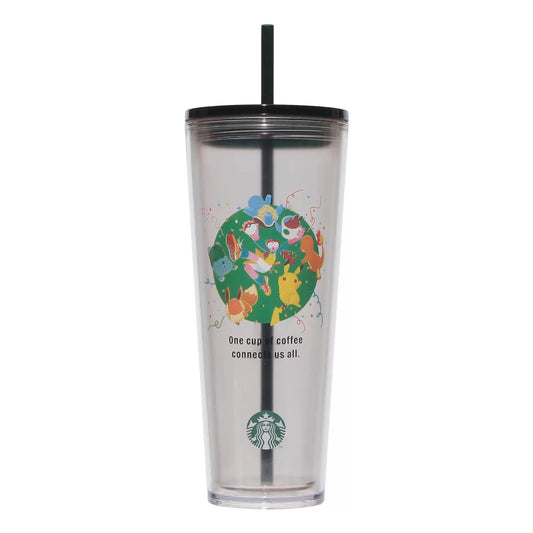 Starbucks Japan 2026 Pokémon Collaboration Series Cold Water Straw Cup Clear 710ml