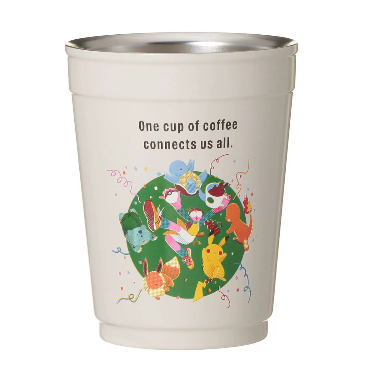 Starbucks Japan 2026 Pokémon Collaboration Series Lidless Insulated Hot and Cold Coffee Cup White 355ml