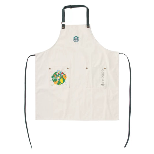 Starbucks Japan 2026 Pokémon Collaboration Series White Adult Apron