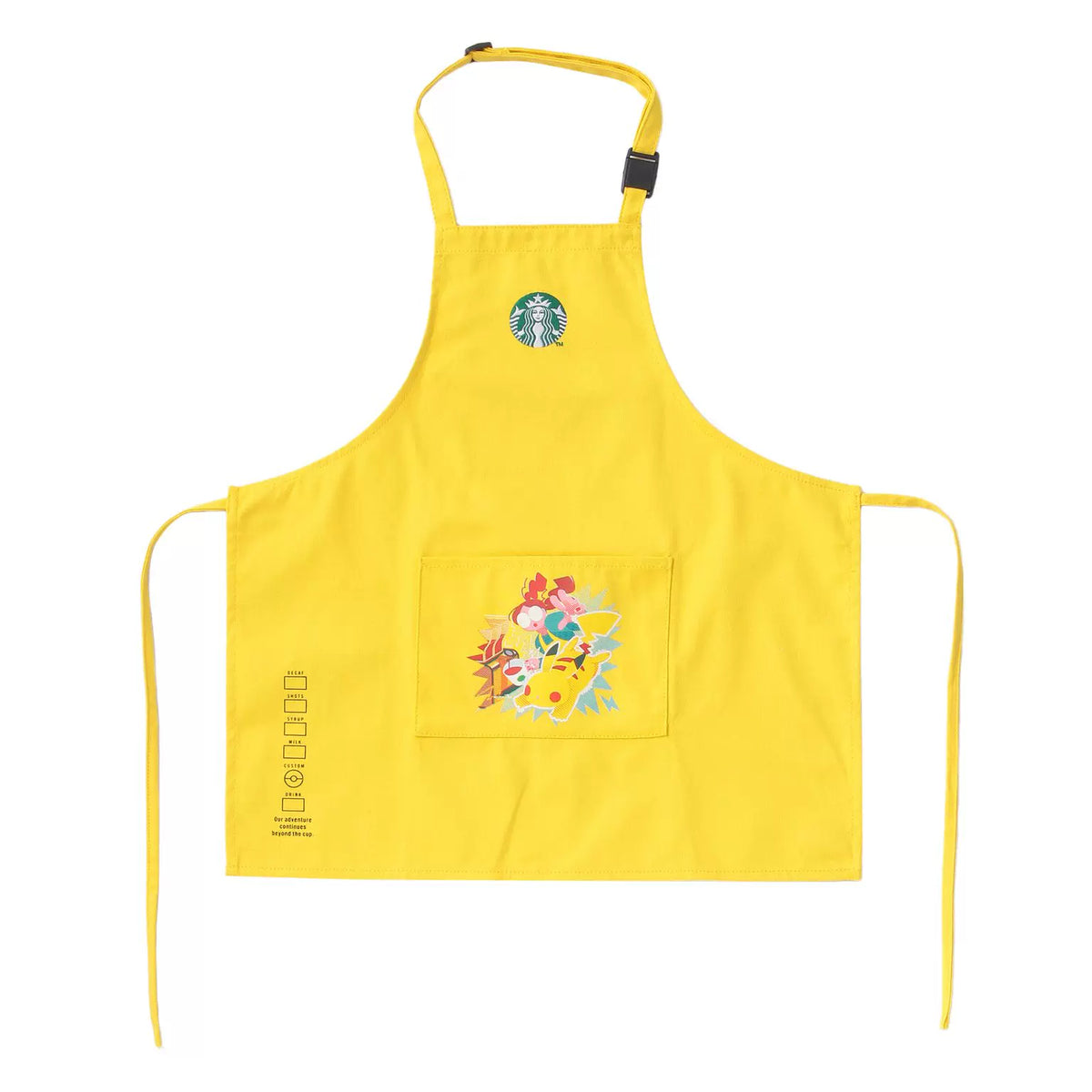 Starbucks Japan 2026 Pokémon Collaboration Series Yellow Kids Apron