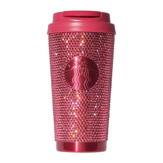 Starbucks Japan 2026 Valentine's Day Series Rhinestone Stainless Steel Cup 473ml