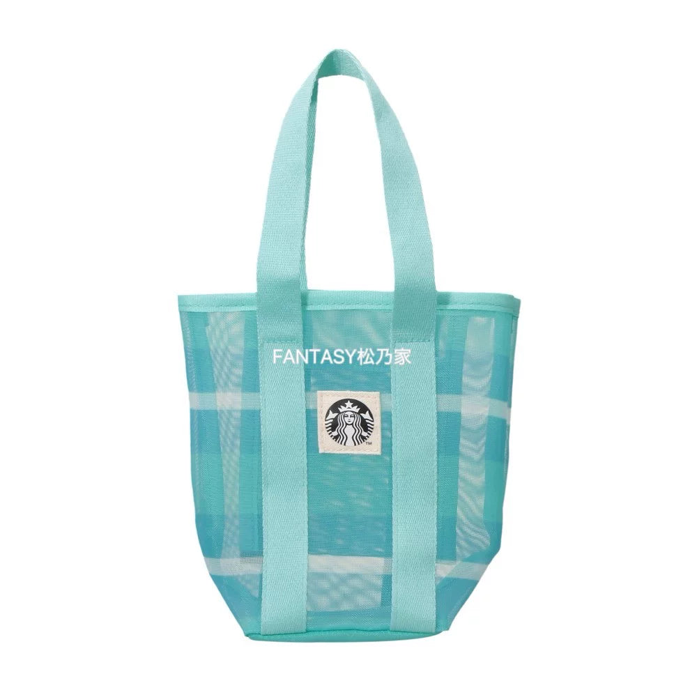 Starbucks Japan 2026 Summer Limited Series Mint Green Tote Bag 19x19cm