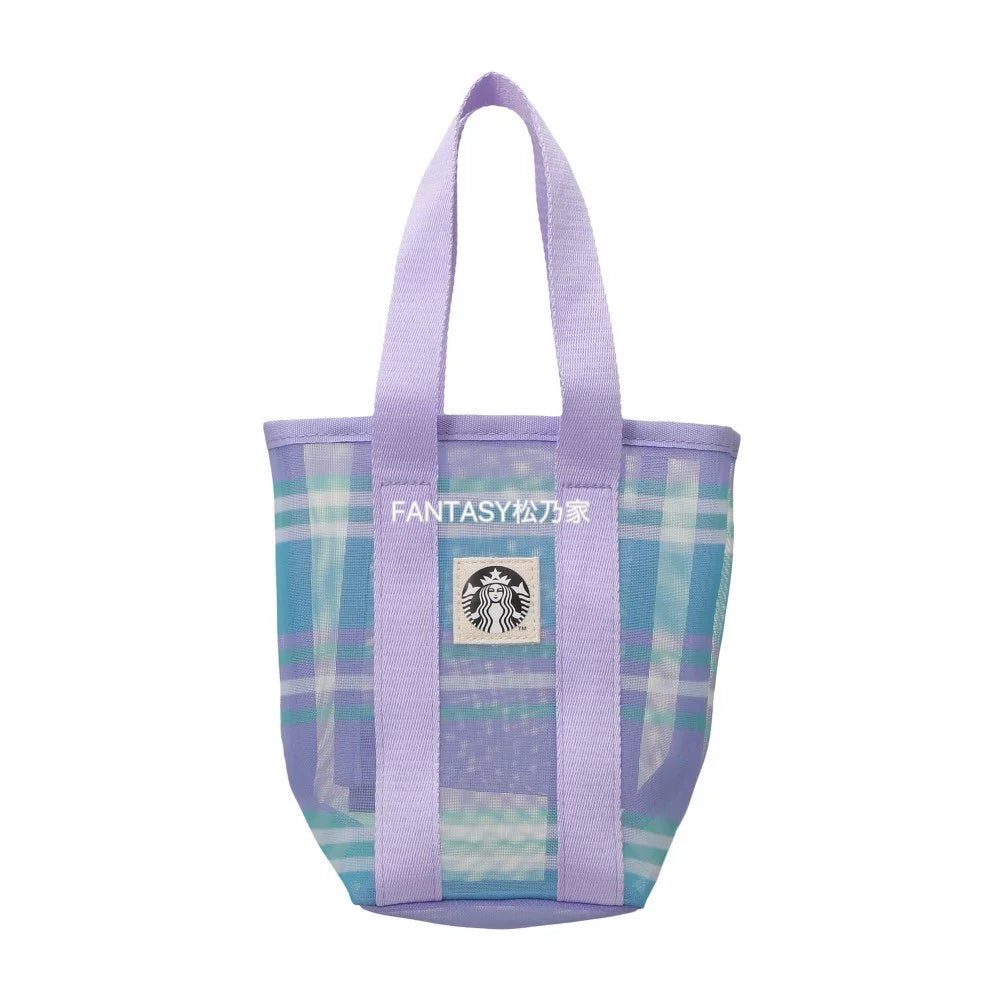 Starbucks Japan 2026 Summer Limited Series Taro Purple Tote Bag 19x19cm