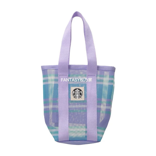 Starbucks Japan 2026 Summer Limited Series Taro Purple Tote Bag 19x19cm