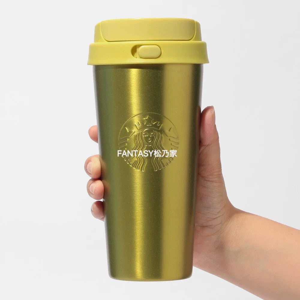 Starbucks Japan 2026 Summer Limited Series Yellow TOGO Thermos Cup 473ml
